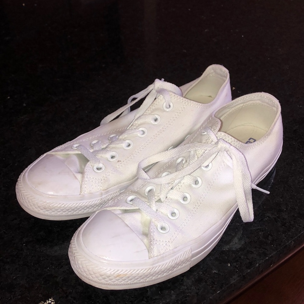 All white Converse